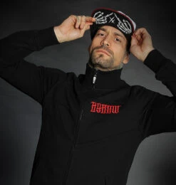 Men's Hoodie HYRAW - ADDICT RED -Fashionable street clothing hyraw zipper jacket homme addict red 5