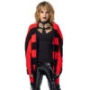 Women's Sweater HEARTLESS - IN A DAZE CARDIGAN - BLACK/RED -Fashionable street clothing in a daze cardigan ladies black red heartless 1