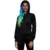 Women's Hoodie KILLSTAR - Just Crew-Sin Velvet - BLACK 1 Women's Hoodie KILLSTAR - Just Crew-Sin Velvet - BLACK -Fashionable street clothing just crew sin velvet hoodie b000