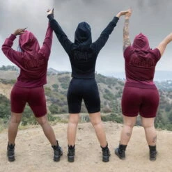 Women's Hoodie KILLSTAR - Just Crew-Sin Velvet - BURGUNDY -Fashionable street clothing just crew sin velvet hoodie burgundy b004