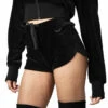 Women's Shorts KILLSTAR - Laid To Rest - Black -Fashionable street clothing laid to rest shorts 06ozj