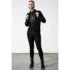 Men's Trousers KILLSTAR - Last Wishes - Black -Fashionable street clothing last wishes suspender pants mens b000