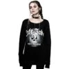 Women's Sweatshirt KILLSTAR - Life Is No Joke 1 Women's Sweatshirt KILLSTAR - Life Is No Joke -Fashionable street clothing life is no joke wideneck sweatshirt b000