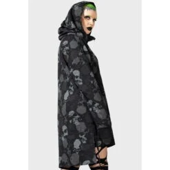 Hoodie Unisex KILLSTAR - Tzompantli Oversized - Black -Fashionable street clothing lmsaptr21i