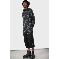 Hoodie Unisex KILLSTAR - Tzompantli Oversized - Black -Fashionable street clothing lmsaptr23i