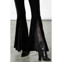 Women's Trousers KILLSTAR - Marisol - Black -Fashionable street clothing marisol velvet bell bottoms w d002