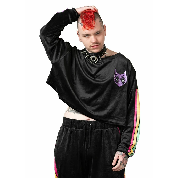 Unisex Sweatshirt KILLSTAR - Mellow Velour - Black 5 Unisex Sweatshirt KILLSTAR - Mellow Velour - Black - Image 3