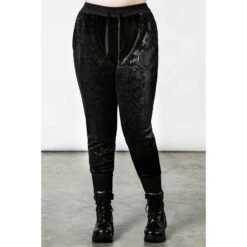 Women's Trousers KILLSTAR - Mind Melt Velvet Joggers - Black