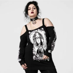 Women's Sweatshirt KILLSTAR - Morning Bardot - Black