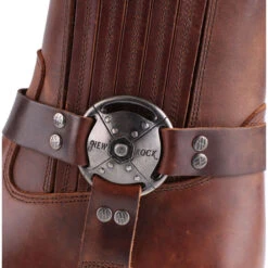 Boots NEW ROCK - ALASKA CUERO, MOTORCYCLE MARRON -Fashionable street clothing new1 005 p