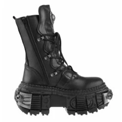 Boots NEW ROCK - TANK CASCO NEGRO - POWER ACERO -Fashionable street clothing new rock 004