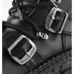 Boots NEW ROCK - TANK CASCO NEGRO - POWER ACERO -Fashionable street clothing new rock 006
