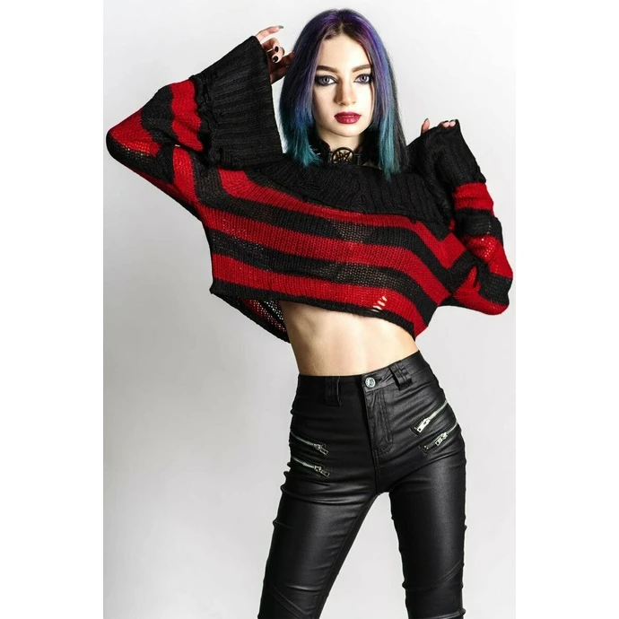 Women's Sweater KILLSTAR - Nightmare Knit - Black / Blood 3 Women's Sweater KILLSTAR - Nightmare Knit - Black / Blood
