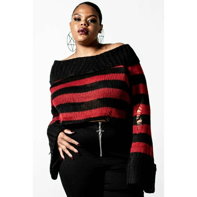 Women's Sweater KILLSTAR - Nightmare Knit - Black / Blood 7 Women's Sweater KILLSTAR - Nightmare Knit - Black / Blood - Image 5