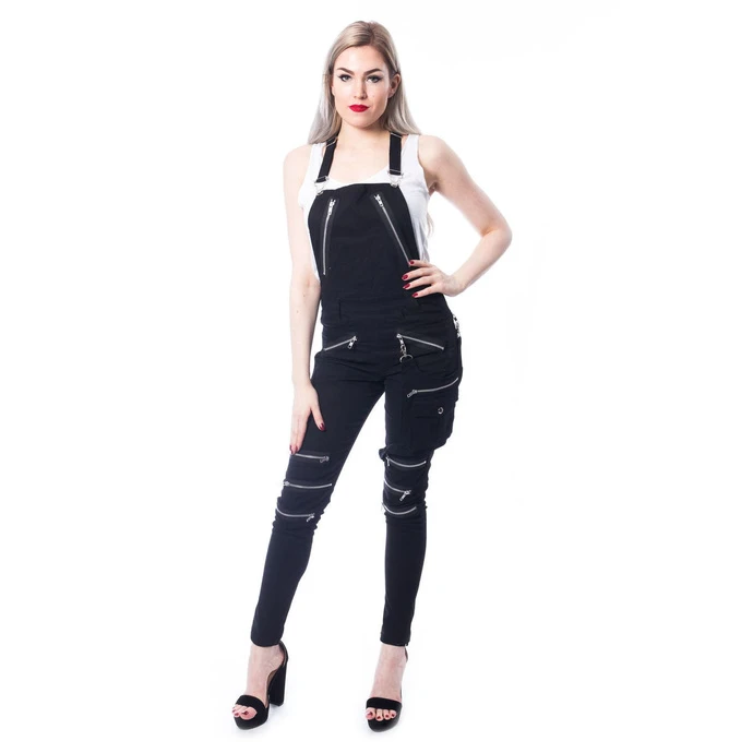 Women's Trousers Vixxsin - NOCTURNAL DUNGAREES - BLACK 3 Women's Trousers Vixxsin - NOCTURNAL DUNGAREES - BLACK