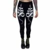 Women's Trousers (leggings) HEARTLESS - NOVALIE - BLACK / WHITE -Fashionable street clothing novalie leggings black white heartless 1