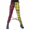 Women's Trousers CHEMICAL BLACK - ORDELIA - RED/YELLOW TARTAN -Fashionable street clothing ordelia pants red yellow tartan chemical black 1