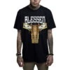 Men's T-shirt MAFIOSO - BLESSED - BLK 1 Men's T-shirt MAFIOSO - BLESSED - BLK -Fashionable street clothing p8r3tq2l