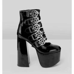 Women's Shoes KILLSTAR - Virgin Platform - Black -Fashionable street clothing panic platform shoes 4hqwvbep