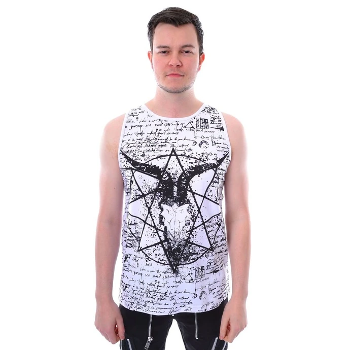 Men's Tank Top HEARTLESS - PENTAGRAM - WHITE