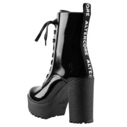 Women's Boots ALTERCORE - Ivy Vegan - Black Patent -Fashionable street clothing pol pl botki damskie altercore czarne ivy vegan black patent 208645 12