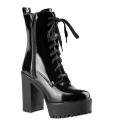 Women's Boots ALTERCORE - Ivy Vegan - Black Patent -Fashionable street clothing pol pl botki damskie altercore czarne ivy vegan black patent 208645 13