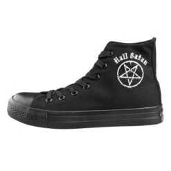 High Sneakers Unisex Hail Satan - AMENOMEN -Fashionable street clothing pol pl trampki AMENOMEN HAIL SATAN 11