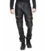 Men's Trousers DEVIL FASHION - Alienist Punk Trousers With Zippers And Loops -Fashionable street clothing pt03702 3576