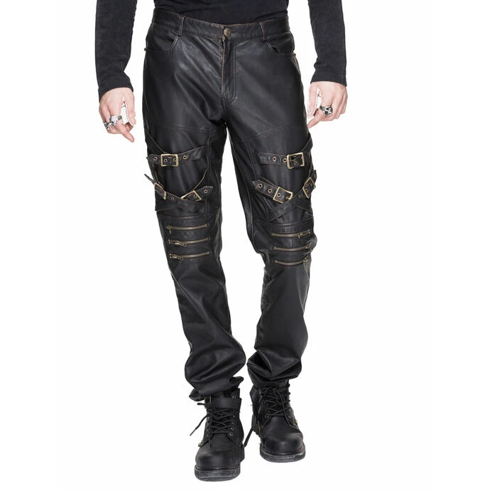 Men's Trousers DEVIL FASHION - Alienist Punk Trousers With Zippers And Loops 3 Men's Trousers DEVIL FASHION - Alienist Punk Trousers With Zippers And Loops