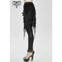 Women's Trousers (leggings) DEVIL FASHION - Back To Black Gothic -Fashionable street clothing pt108 5