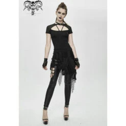 Women's Trousers (leggings) DEVIL FASHION - Back To Black Gothic -Fashionable street clothing pt108 8