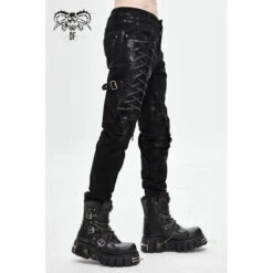 Men's Trousers DEVIL FASHION - London Punk Slim-Fit Punk 10 Men's Trousers DEVIL FASHION - London Punk Slim-Fit Punk -Fashionable street clothing pt112 4