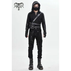 Men's Trousers DEVIL FASHION - London Punk Slim-Fit Punk 11 Men's Trousers DEVIL FASHION - London Punk Slim-Fit Punk -Fashionable street clothing pt112 5