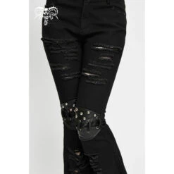 Women's Trousers DEVIL FASHION - Zeitgeist - Distressed Punk -Fashionable street clothing pt122 8