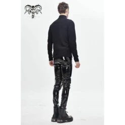 Men's Trousers DEVIL FASHION - Edgerunner Cyberpunk Faux Leather Skinny 13 Men's Trousers DEVIL FASHION - Edgerunner Cyberpunk Faux Leather Skinny -Fashionable street clothing pt127 10