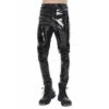 Men's Trousers DEVIL FASHION - Edgerunner Cyberpunk Faux Leather Skinny -Fashionable street clothing pt127 5