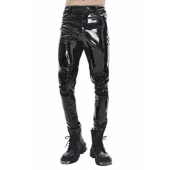 Men's Trousers DEVIL FASHION - Edgerunner Cyberpunk Faux Leather Skinny