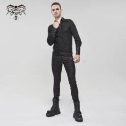Men's Trousers DEVIL FASHION - Pulverize Punk Fitted Pentagram -Fashionable street clothing pt155 8