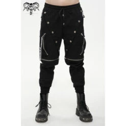 Men's Trousers DEVIL FASHION - Gabriel Punk Studded -Fashionable street clothing pt172 2