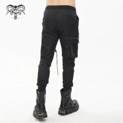 Men's Trousers DEVIL FASHION - Racing Into The Night Punk Studded -Fashionable street clothing pt186 9dqksl