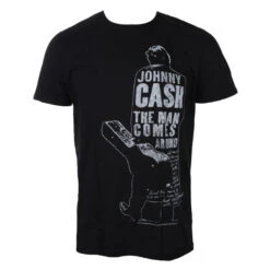 Men's T-shirt Johnny Cash - Man Comes Around - Black - ROCK OFF