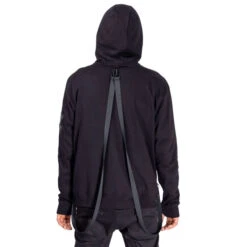 Men's Hoodie POIZEN INDUSTRIES - REZNOR - BLACK -Fashionable street clothing reznor hood mens black poizen industries 3
