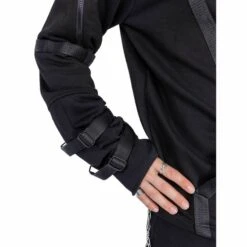 Men's Sweatshirt CHEMICAL BLACK - RONIN - BLACK -Fashionable street clothing ronin hood black chemical black 6