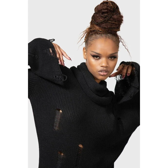 Sweater Unisex KILLSTAR - Codex High-Neck - Black 8 Sweater Unisex KILLSTAR - Codex High-Neck - Black - Image 6