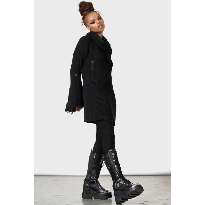 Sweater Unisex KILLSTAR - Codex High-Neck - Black 4 Sweater Unisex KILLSTAR - Codex High-Neck - Black - Image 2