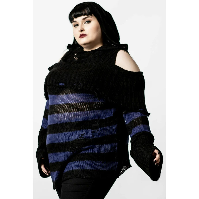 Women's Jumper KILLSTAR - Sapphire Hooded 7 Women's Jumper KILLSTAR - Sapphire Hooded - Image 5