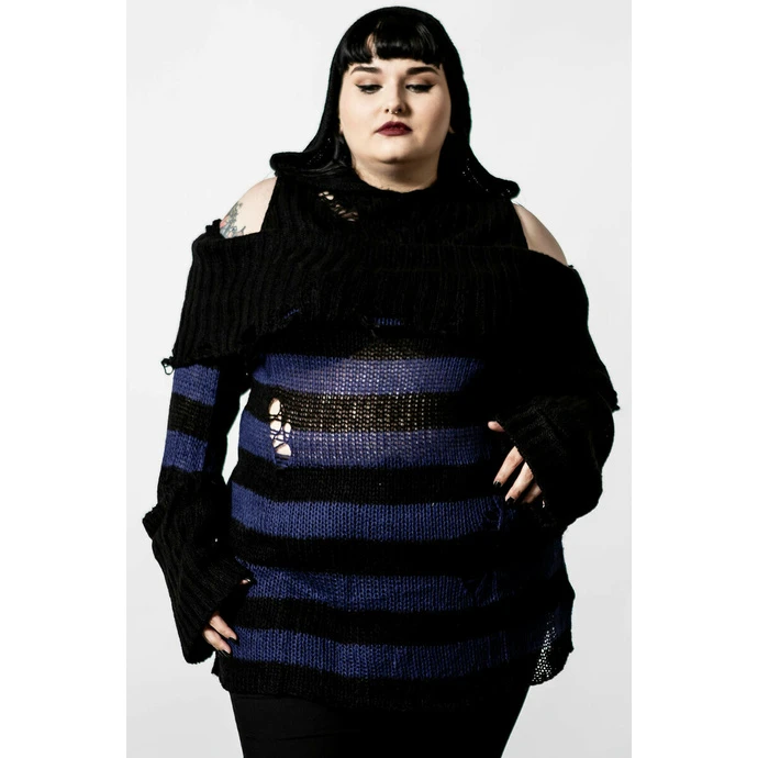 Women's Jumper KILLSTAR - Sapphire Hooded 8 Women's Jumper KILLSTAR - Sapphire Hooded - Image 6