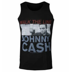 Men's Tank Top Johnny Cash - Studio Shot - BLACK - ROCK OFF