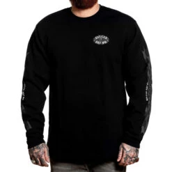 Men's Sweatshirt SULLEN - CHECKERED PAST -Fashionable street clothing scm3356 bk 02