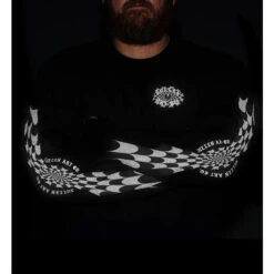 Men's Sweatshirt SULLEN - CHECKERED PAST -Fashionable street clothing scm3356 bk 05